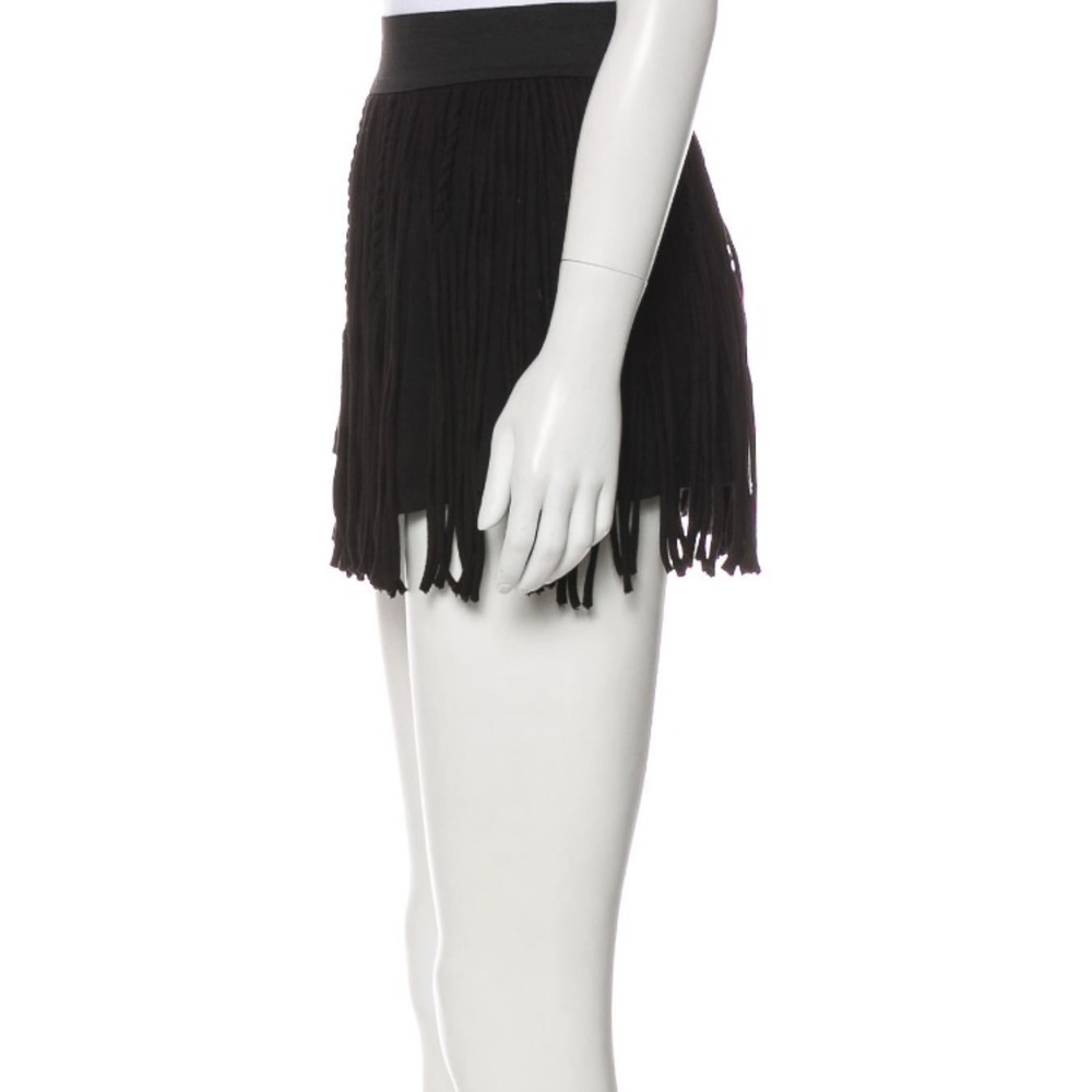 Leyendecker fringe-accented mini skirt